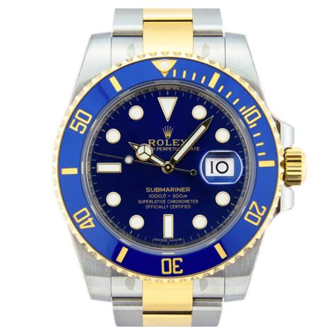 submariner blue gold